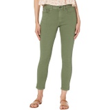 L.L.Bean BeanFlex High-Waist Ankle Jeans Colored in Deep Olive