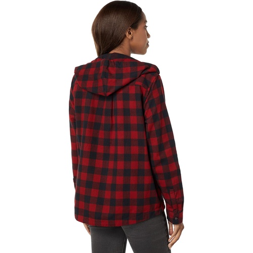  L.L.Bean Scotch Plaid Flannel Relaxed Fit Hoodie
