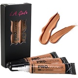 LA Girl HD Pro Conceal High Definition Concealer (Toffee) (pack of 3)