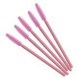 LANPEED 100Pcs Silicone Eyelash Brush Makeup Tools Brushes Disposable Wands Applicator Spoolers Eye Lashes Cosmetic Brush (pink)