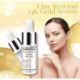 LONEA Line Rewind 24K Gold Serum, Face Skin Gold Essence Serum, 24K Gold Collagen Ampoule Lifting Serum for Skin Lift Firming Care+Eliminate Fine Lines+Moisturizing