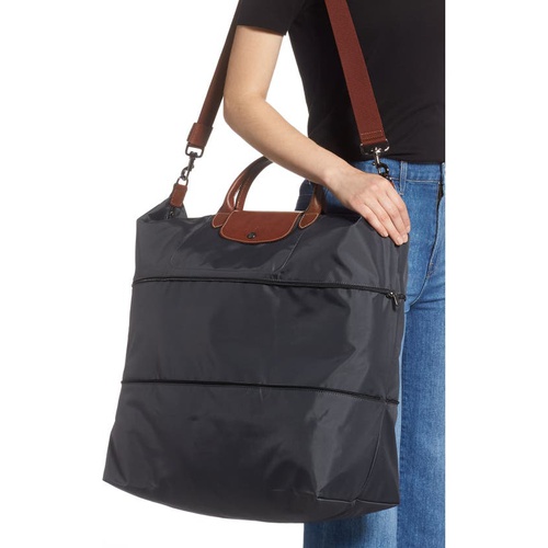  Longchamp Le Pliage 21-Inch Expandable Travel Bag_GUNMETAL