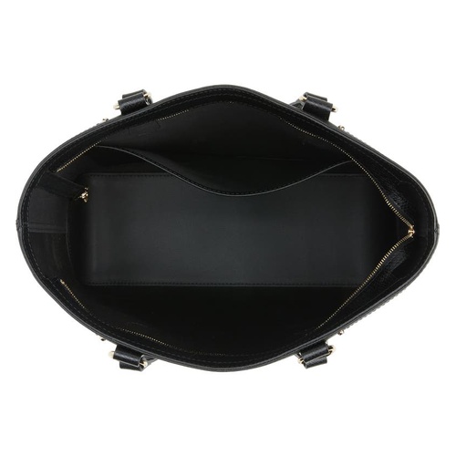 Longchamp Cavalcade Leather Tote_BLACK