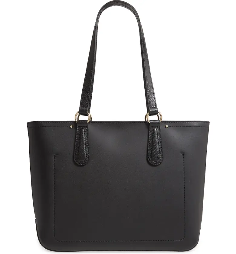  Longchamp Cavalcade Leather Tote_BLACK