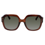 Longchamp Heritage 54mm Gradient Square Sunglasses_BROWN/ BLACK