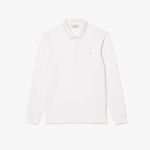 라코스테 Lacoste Smart Paris Long-sleeve Stretch Cotton Pique Polo