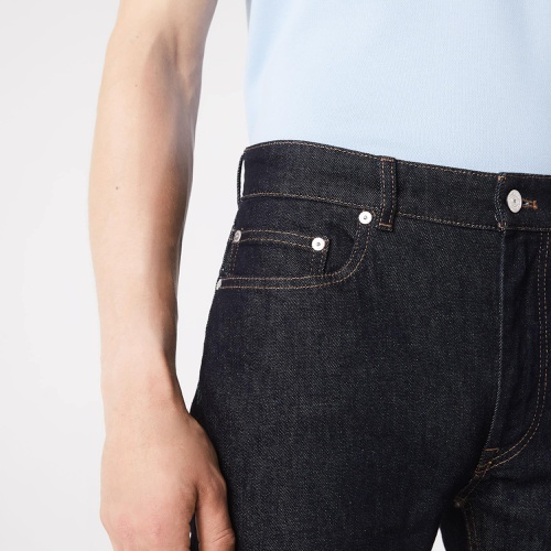 라코스테 Lacoste Mens Slim Fit Stretch Cotton Denim Pants