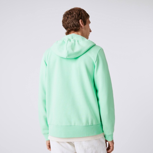라코스테 Lacoste Mens Kangaroo Pocket Fleece Zipped Sweatshirt
