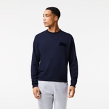 Lacoste Mens Cotton Fleece Lounge Sweatshirt