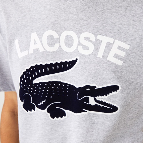 라코스테 Lacoste Mens Regular Fit XL Crocodile Print T-Shirt