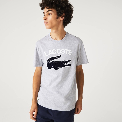 라코스테 Lacoste Mens Regular Fit XL Crocodile Print T-Shirt