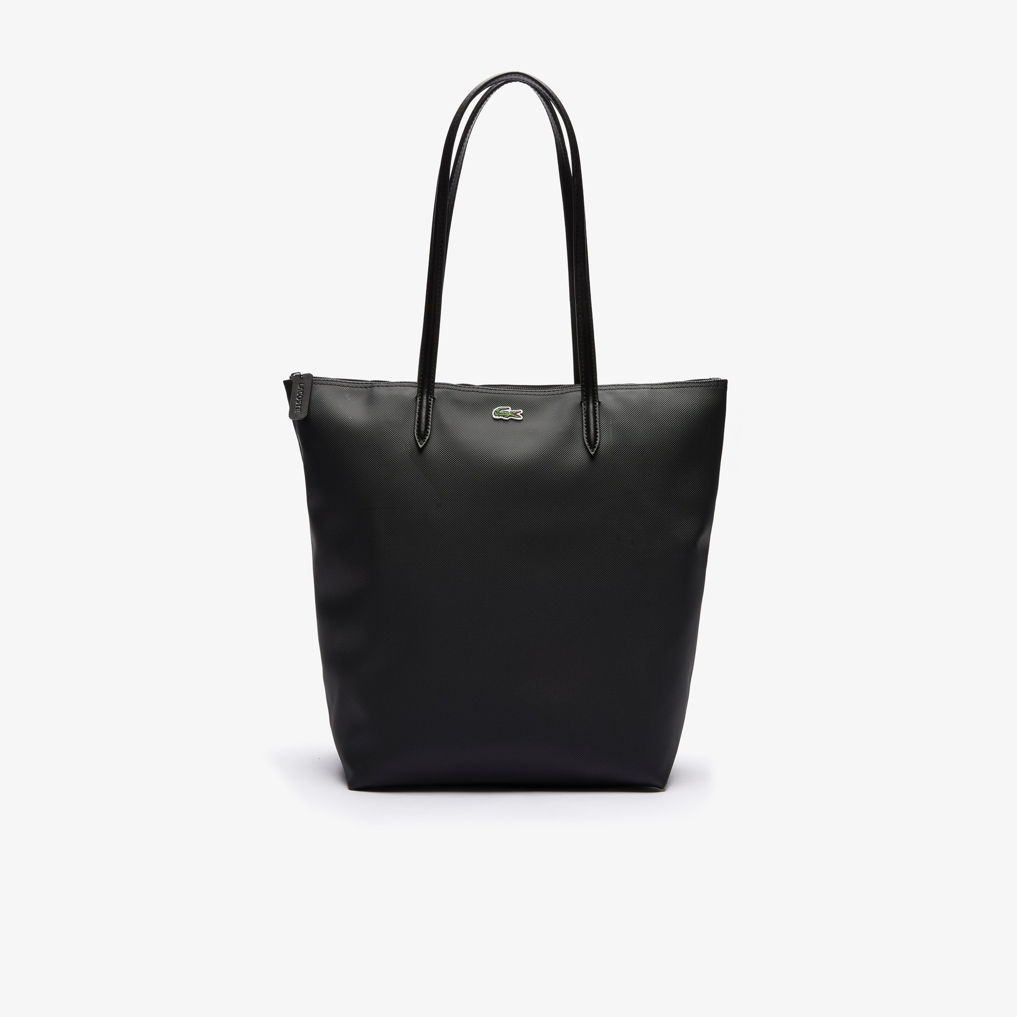 라코스테 Lacoste Womens L.12.12 Concept Vertical Zip Tote Bag