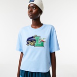 Lacoste Womens Oversized Organic Cotton T-Shirt