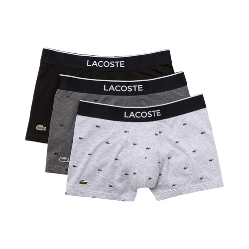 라코스테 Lacoste Trunks 3-Pack Casual Lifestyle All Over Print Croc