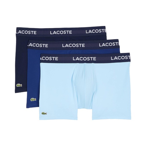 라코스테 Lacoste 3-Pack Solid with Semi Fancy Belt Underwear Trunks