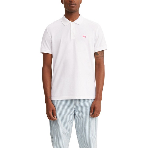 리바이스 Mens Housemark Regular Fit Short Sleeve Polo Shirt