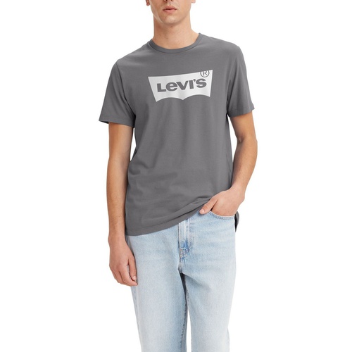 리바이스 Mens Classic Fit Crewneck Short Sleeve Logo Graphic T-shirt