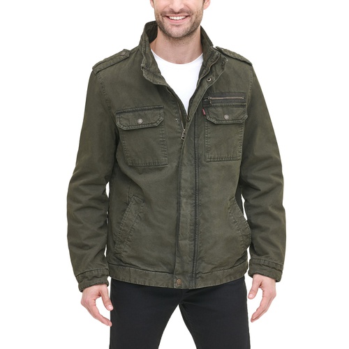 리바이스 Mens Cotton Zip-Front Jacket