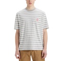 Mens Workwear Relaxed-Fit Stripe Pocket T-Shirt