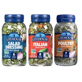 Litehouse Freeze-Dried Flavors Variety Herb Blend Pack, (Italian, Poultry, Salad Dressing Herb Blend,), 3-Pack
