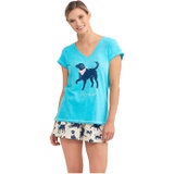 Little Blue House by Hatley Dog Mom V-Neck Tee