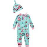 Little Blue House by Hatley Kids Rocking Holidays Coverall & Hat (Infant)