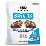 Little Secrets Milk Chocolate & Sea Salt Crispy Mini Wafers | No Artificial Flavors, Corn Syrup or Hydrogenated Oils | Fair Trade Certified & All Natural | 25ct Individually Wrappe