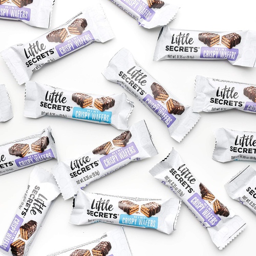  Little Secrets Milk Chocolate & Sea Salt Crispy Mini Wafers | No Artificial Flavors, Corn Syrup or Hydrogenated Oils | Fair Trade Certified & All Natural | 25ct Individually Wrappe