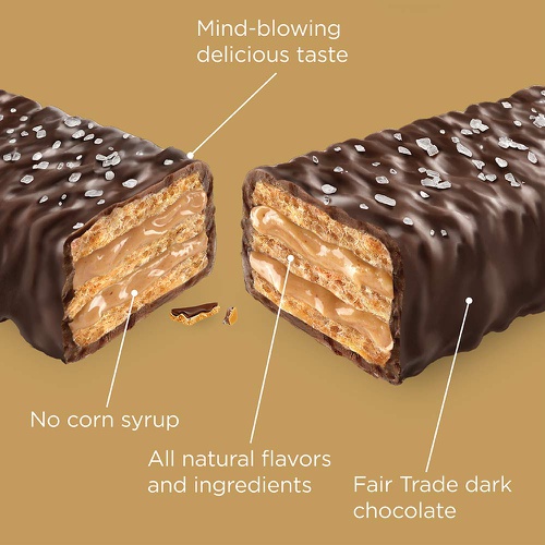  Little Secrets Dark Chocolate & Peanut Butter Crispy Mini Wafers | No Artificial Flavors, Corn Syrup or Hydrogenated Oils | Fair Trade Certified & All Natural | 25ct Individually W