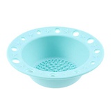 Lurrose 1Pc Silicone Brush Cleaner Bowl Washing Tools Cosmetics Makeup Brush Holder Scrubber Cleansing Pad (Mint Green)