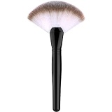 Fan Makeup Brush, Luxspire Professional Highlighting Make Up Brush Blush Bronzer Cheekbones Brush, Single Large Soft & Dense Face Bulsh Powder Foundation Brushes Make Up Tool, Blac
