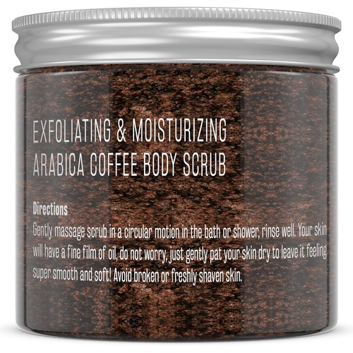  M3 Naturals Arabica Coffee Scrub Infused with Collagen and Stem Cell - Natural Body and Face Scrub for Acne, Cellulite, Stretch Marks, Spider Veins, Scars - Skin Care Exfoliator 12