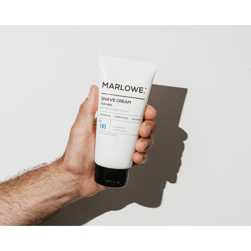  MARLOWE. M BLEND MARLOWE. Shave Cream with Shea Butter & Coconut Oil No. 141 6 oz | Natural Shaving Better than Gel | Men and Women | Light Citrus Scent | Best for a Close Shave | Sensitive Skin Ap