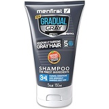 MENFIRST Gradual Gray 3-in-1 Grey Hair Reducing SHAMPOO For Men - Scalp Wash that Cleans, Darkens, Conditions, and Gradually Reduces Grey and White Hair Color for Natural Looking R