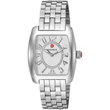 MICHELE Womens Urban Mini Stainless Steel Swiss-Quartz Watch with Stainless-Steel Strap, Silver, 16 (Model: MWW02A000585)