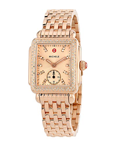 Michele Womens Deco 16 Diamond Watch