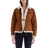 MOTHER The Drawstring Faux Fur Lined Jacket_CHALET GIRLS