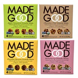 MadeGood Snacks Made Good Organic Granola Minis  Variety Pack of 4 Flavors Tree-Nut and Peanut-Free, Gluten-Free, Vegan, Kosher (4 Portion Packs Per Flavor)