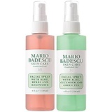 Mario Badescu Facial Spray Herbs/Rosewater and Cucumber/Green Tea (Pack of 2)