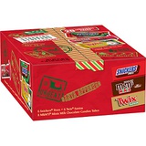 Mars M&MS, SNICKERS, TWIX Assorted Candy Christmas Santa Box, 21.60 oz 20-Piece Gift Box