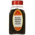 Marshalls Creek Spices BLACK PEPPER WHOLE, PEPPERCORNS FRESHLY PACKED IN LARGE JARS, spices, herbs, seasonings, 8 ounce