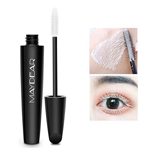  Maydear Waterproof Color Mascara, Longlasting, Smudge-Proof, Voluminous and Charming Mascara, Multiple colors availableWhite
