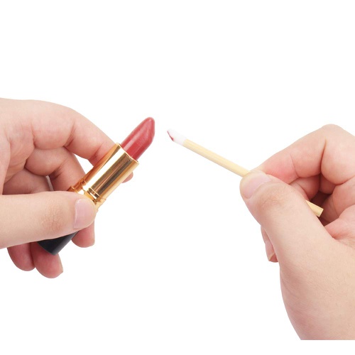  Mekupeu 100 Pcs Disposable Lip Brushes Premium Lipstick Gloss Wands Bamboo Handle Applicator Makeup Tool Kits