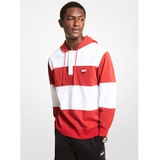 Michael Kors Mens Striped Cotton Blend Rugby Hoodie