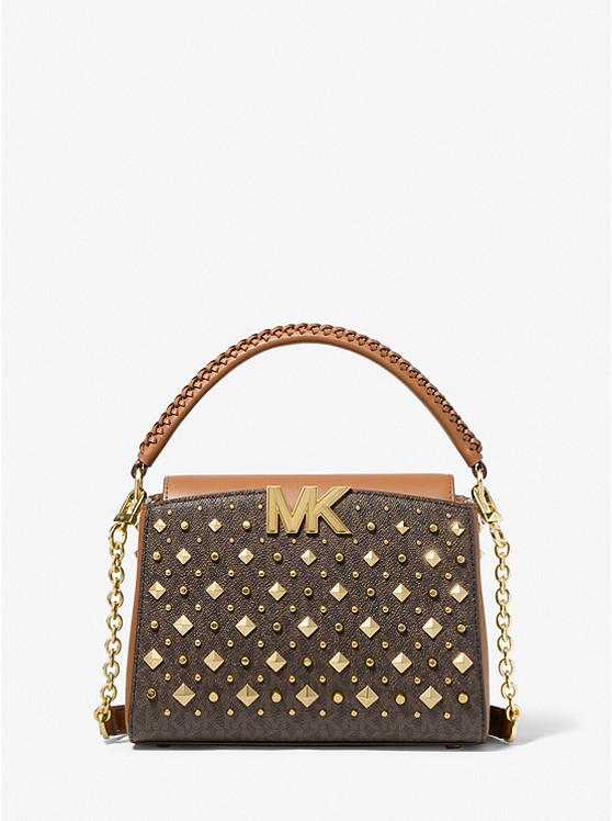 MICHAEL Michael Kors Karlie Small Studded Logo Crossbody Bag