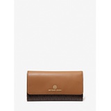 MICHAEL Michael Kors Large Logo and Leather Tri-Fold Wallet