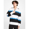 Michael Kors Mens Striped Cotton Jersey Rugby Sweater