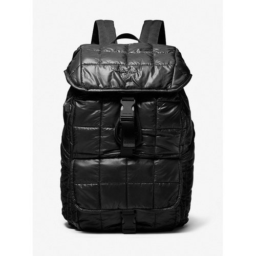 마이클코어스 Michael Kors Mens Stirling Quilted Recycled Polyester Backpack