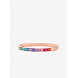 Michael Kors PRIDE Limited-Edition 14K Rose Gold-Plated Rainbow Pave Logo Bangle