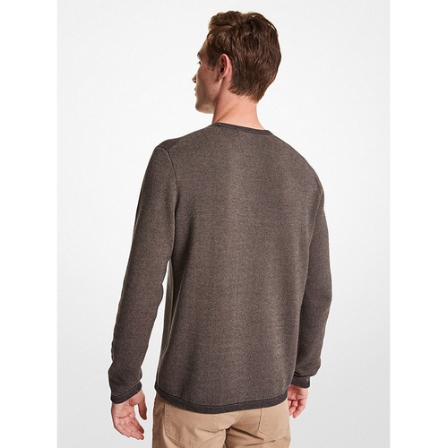 마이클코어스 Michael Kors Mens Logo Jacquard Cotton Sweater